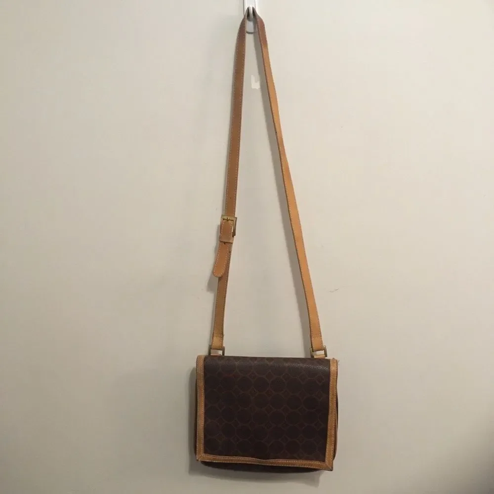 Fossil Geometric Brown Tan Crossbody Bag - Picture 2 of 7